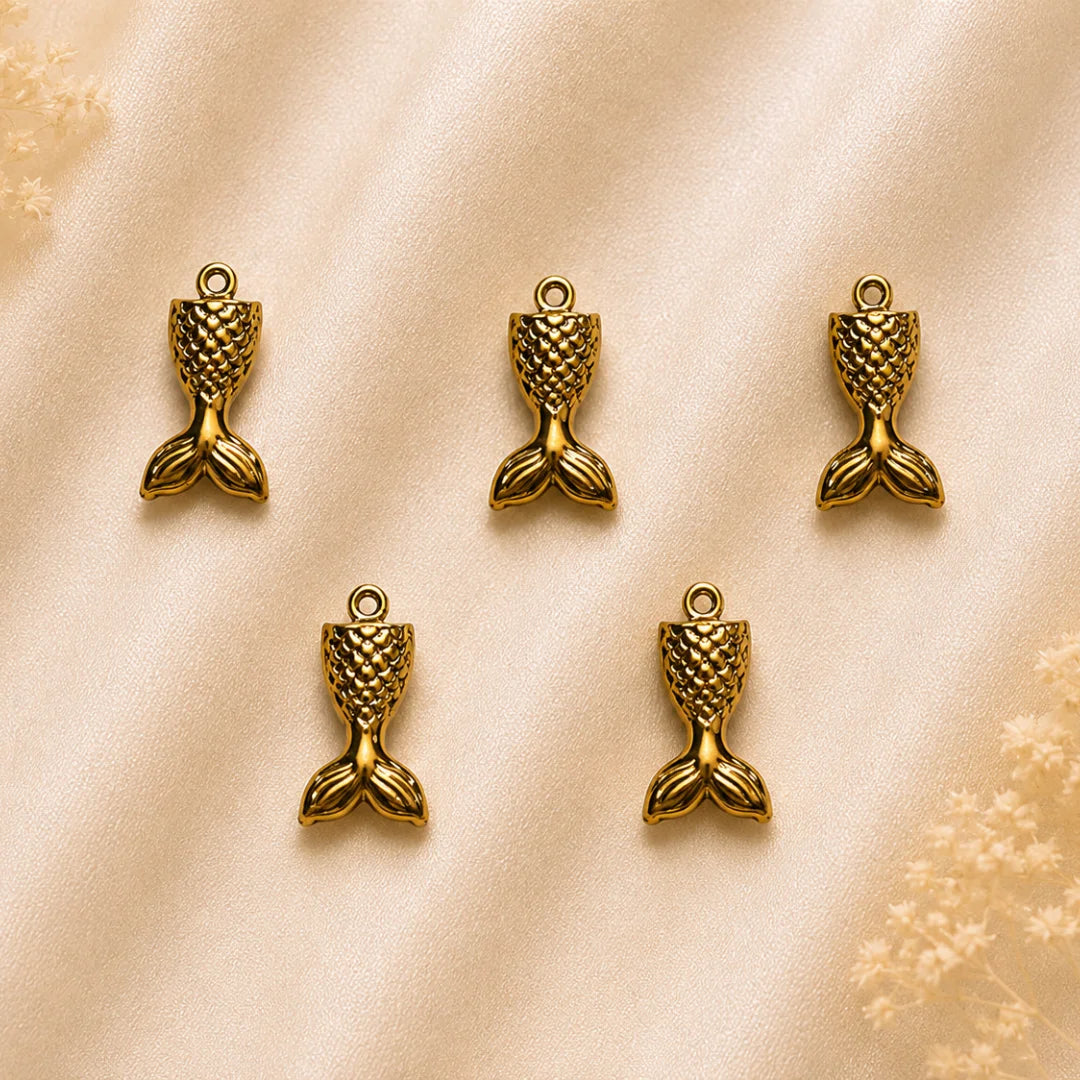 18K PVD Plated Stainless Steel | Mermaid Tail Pendant  - Style 2