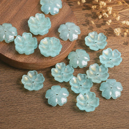 Flower Blossom Glass Beads