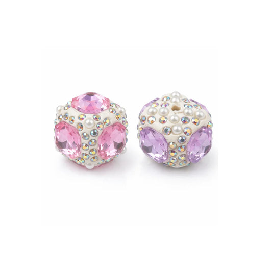 28x28 mm | Sparkling Beads With Gemstones