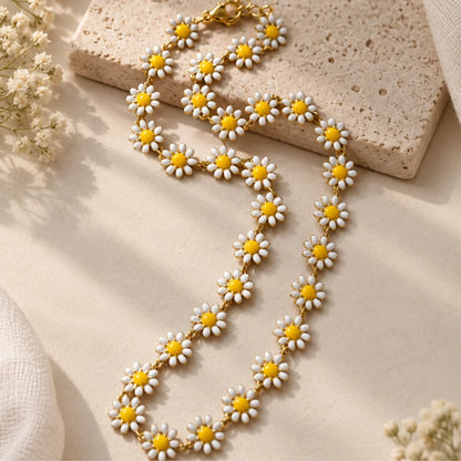 Stainless Steel | 1 Ft Daisy Flower Chain | 10mm x 10mm