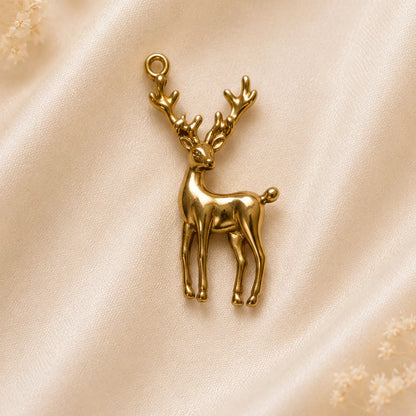 18K PVD Plated Stainless Steel | Deer Pendant | 2.4x1.2 cm