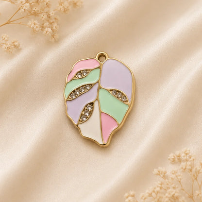 18K PVD Plated Stainless Steel | Leaf Charm | 2.5x1.5 cm