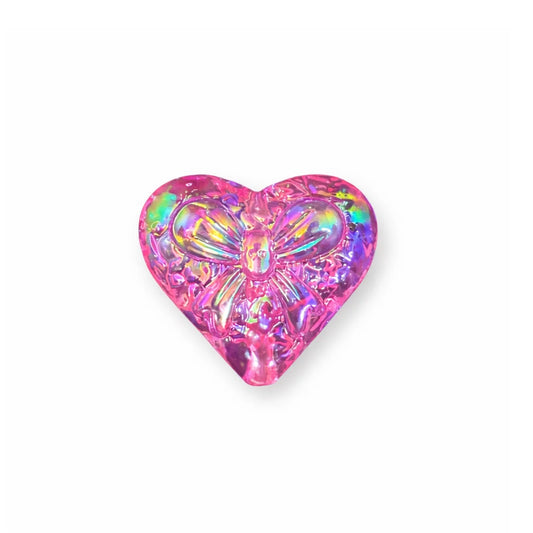 30x30 mm | Celestial Pink Butterfly Heart Charm