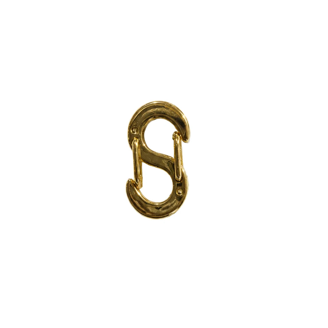 Stainless Steel | Gold Toned S-shaped Double Opening Lobster Clasp Style 01