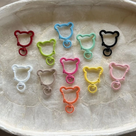 Bear Shaped Lobster Claw Clasps