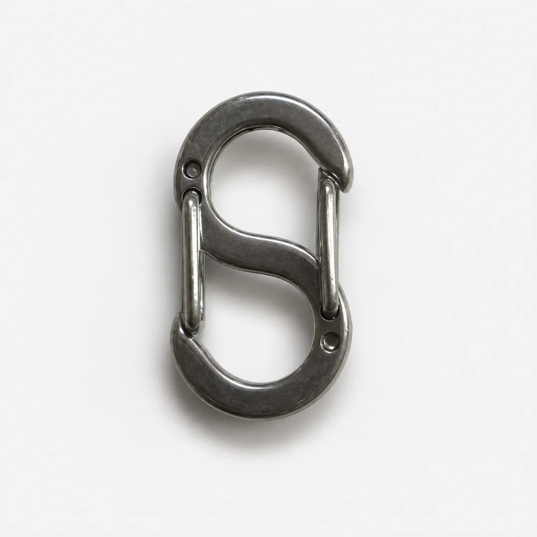 Stainless Steel | Gunmetal S-Shaped Carabiner Connector Clasp Style-01