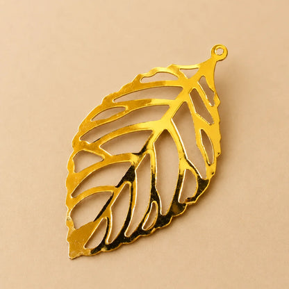 Golden Leaf Charm