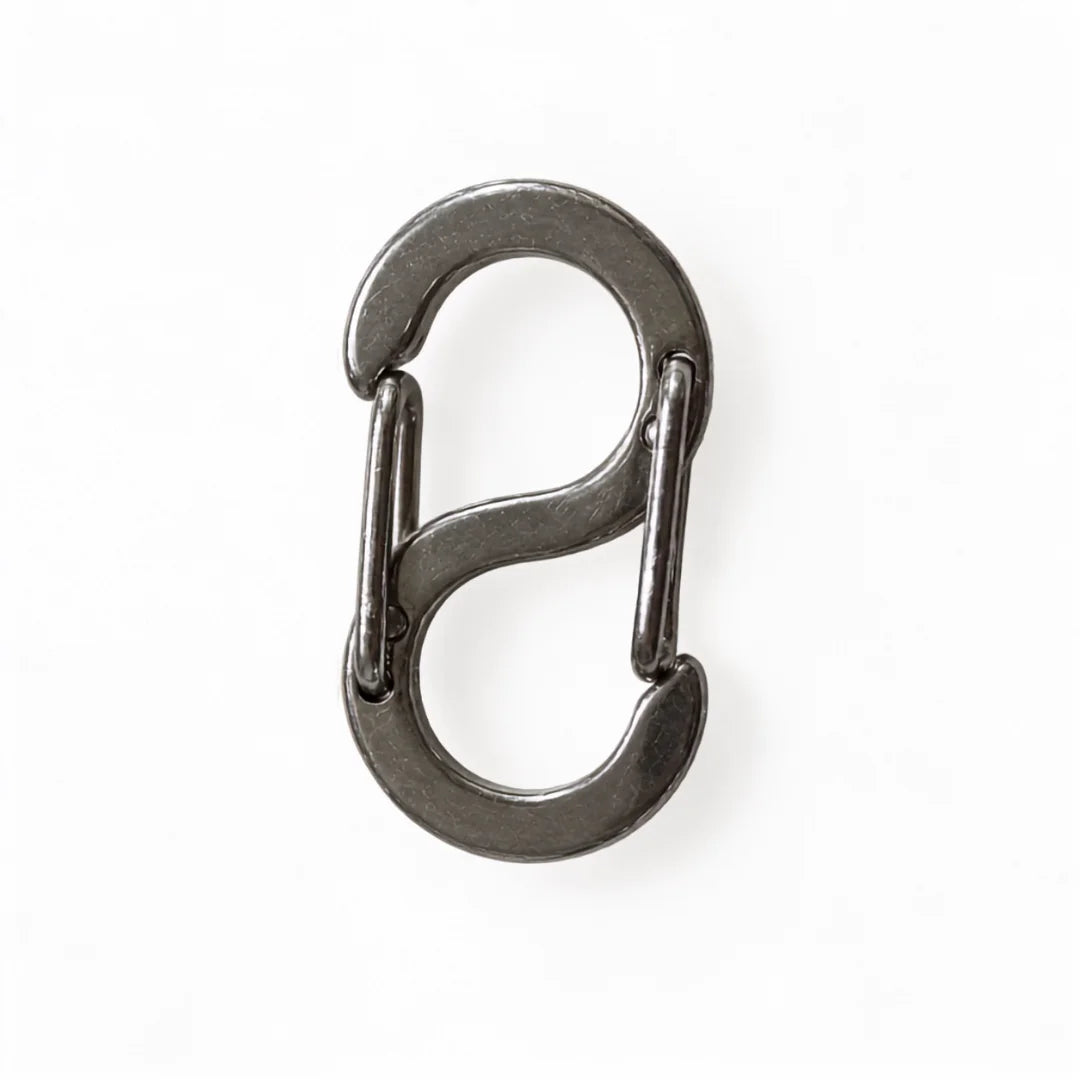 Stainless Steel | Gunmetal S-Shaped Carabiner Connector Clasp Style-01