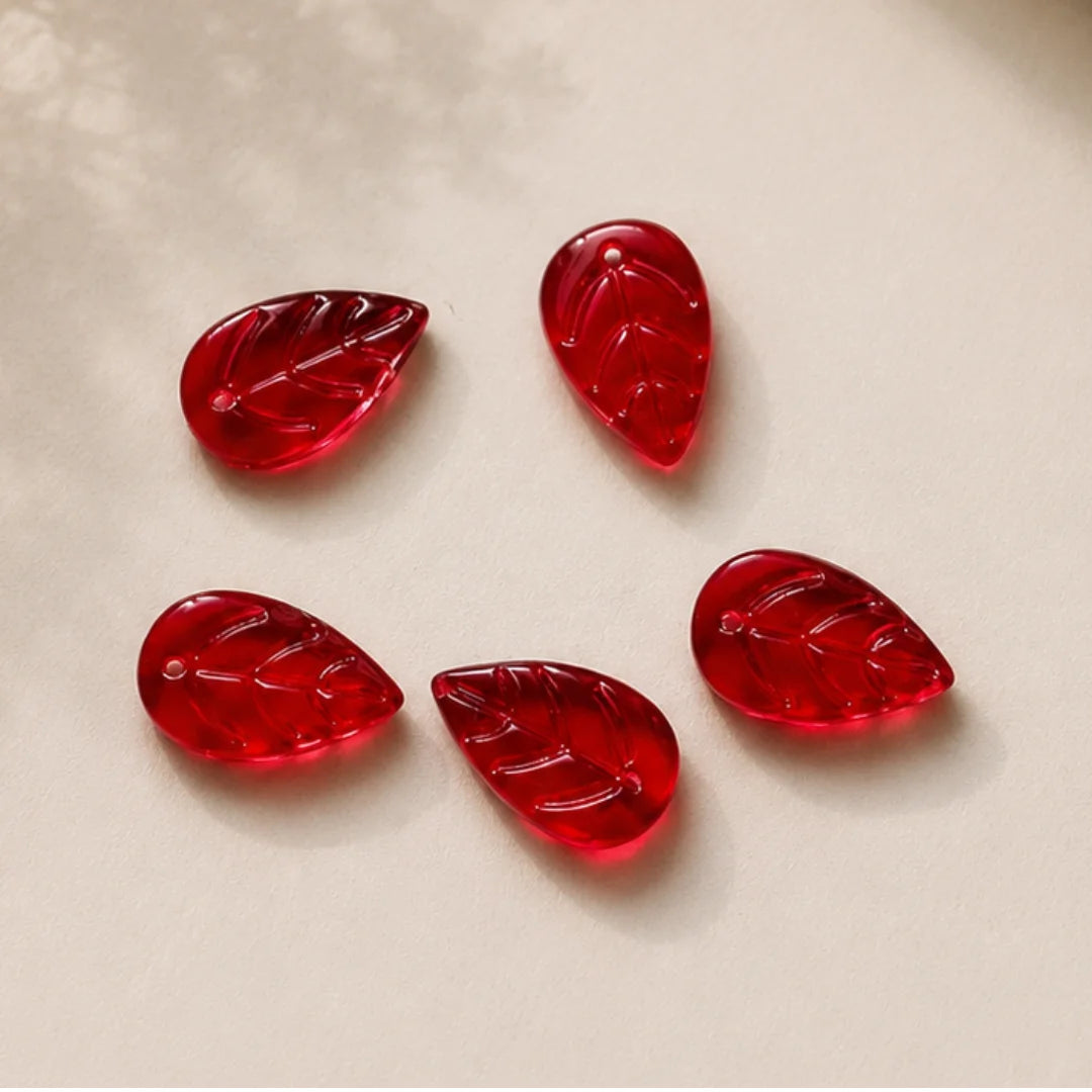 Czech Glass Leaf Beads