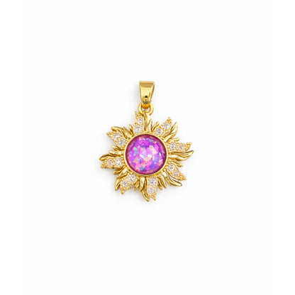 Stainless Steel | 22x16 mm  | Zircon Crystal Pendant
