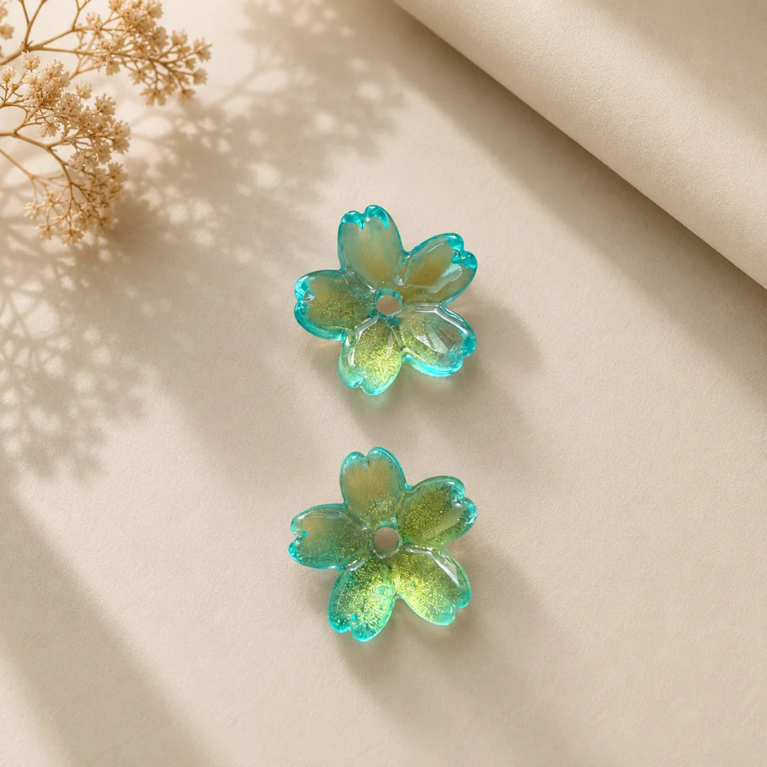 Sakura Shaped Glass Beads