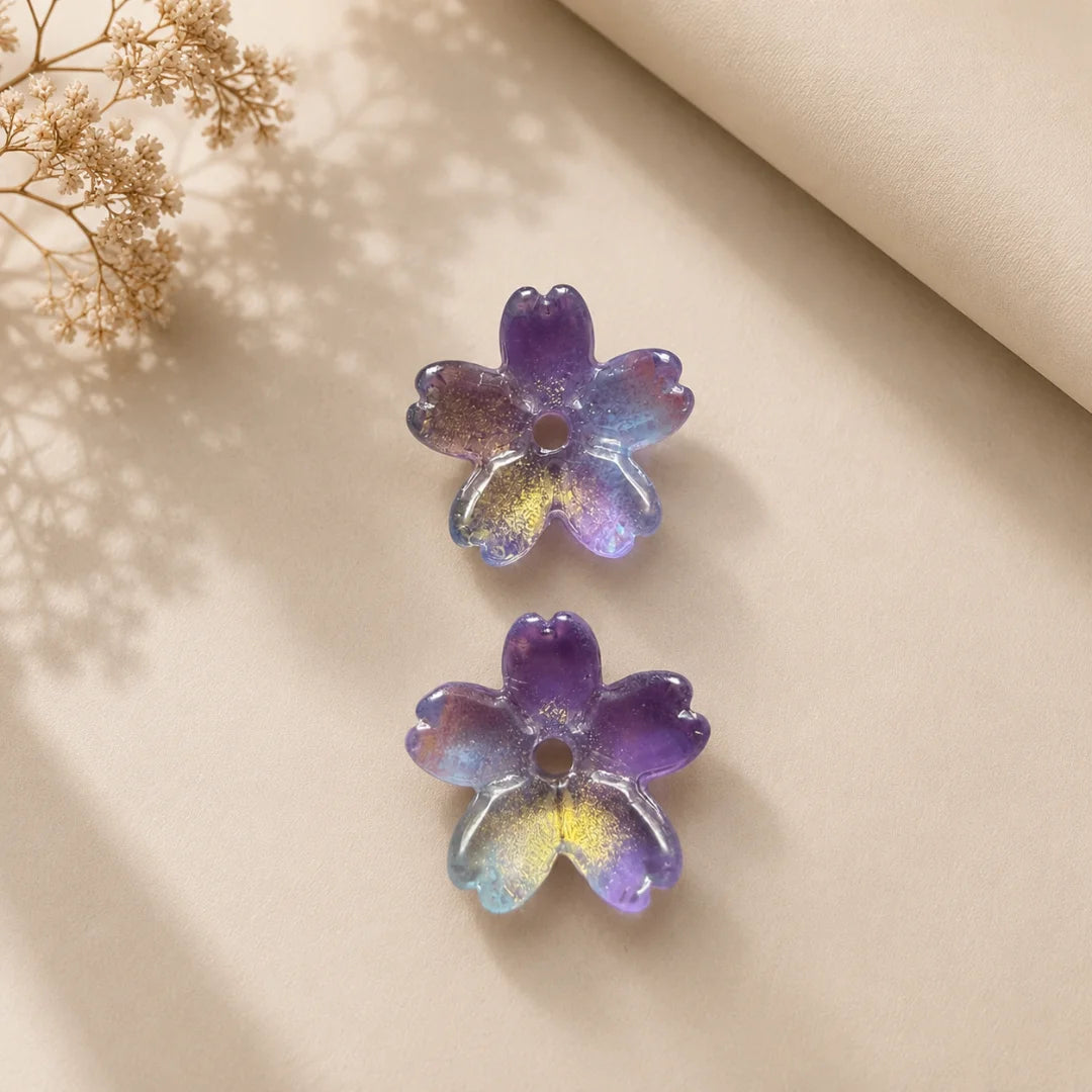 Sakura Shaped Glass Beads