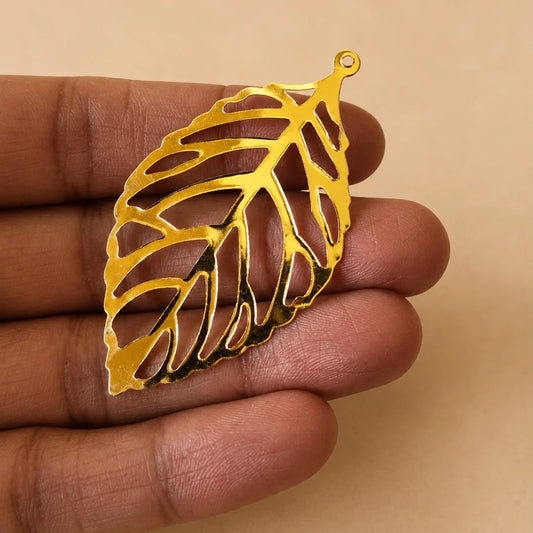 Golden Leaf Charm