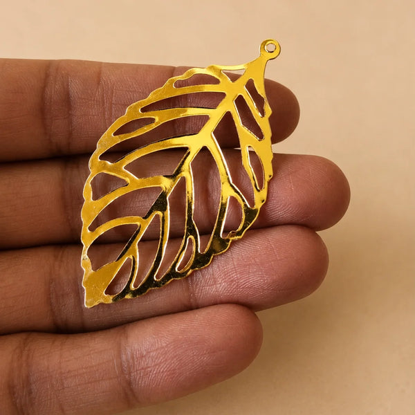 Golden Leaf Charm