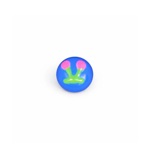 15mm | Neon Bloom Round Bead