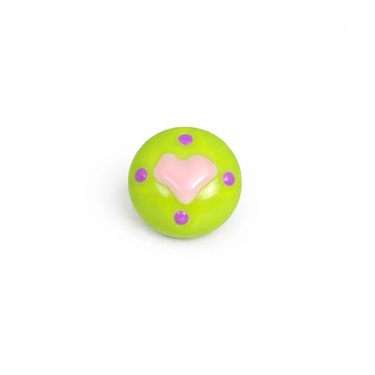 15mm | Neon Heart Pop Bead