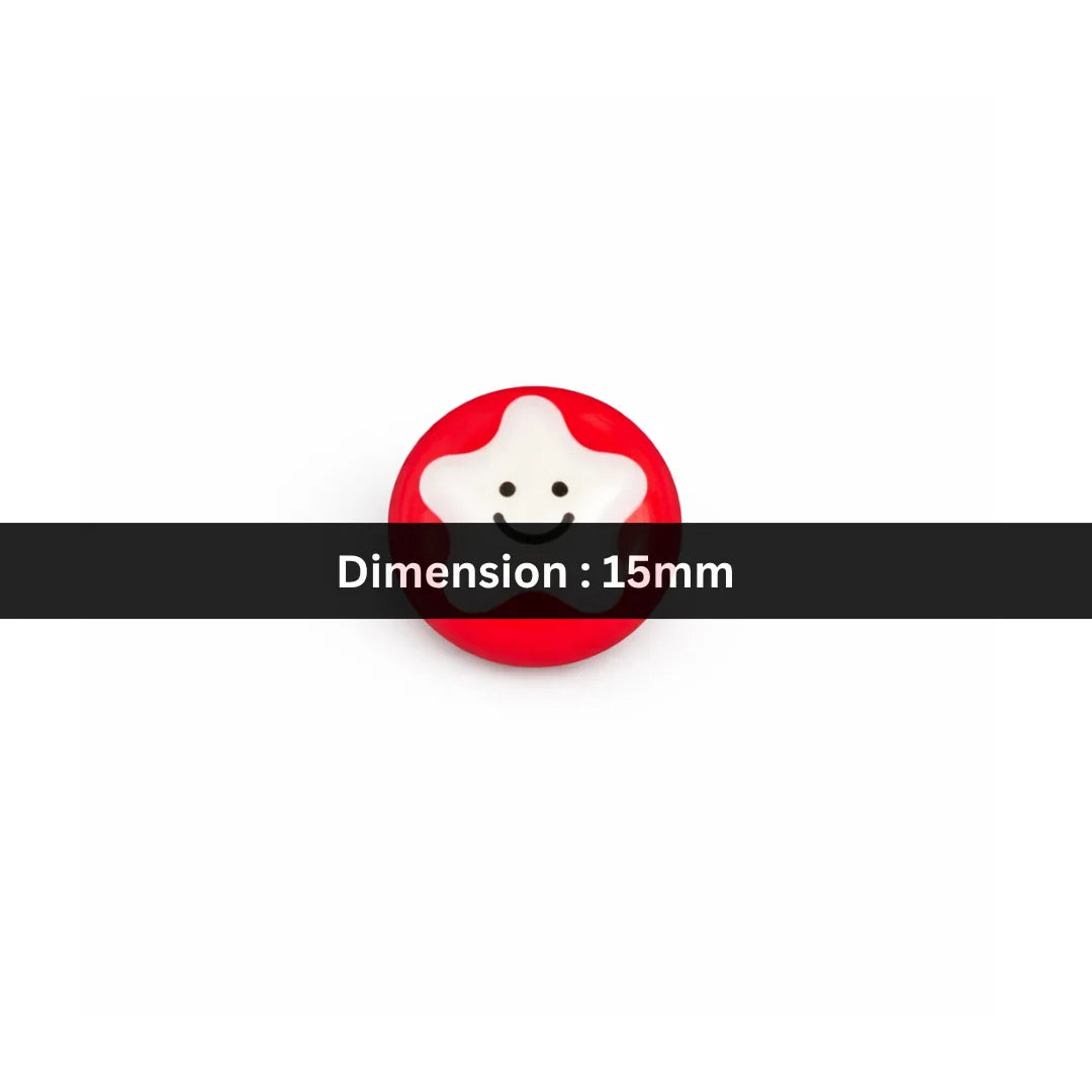 15mm | Happy Star Candy Bead