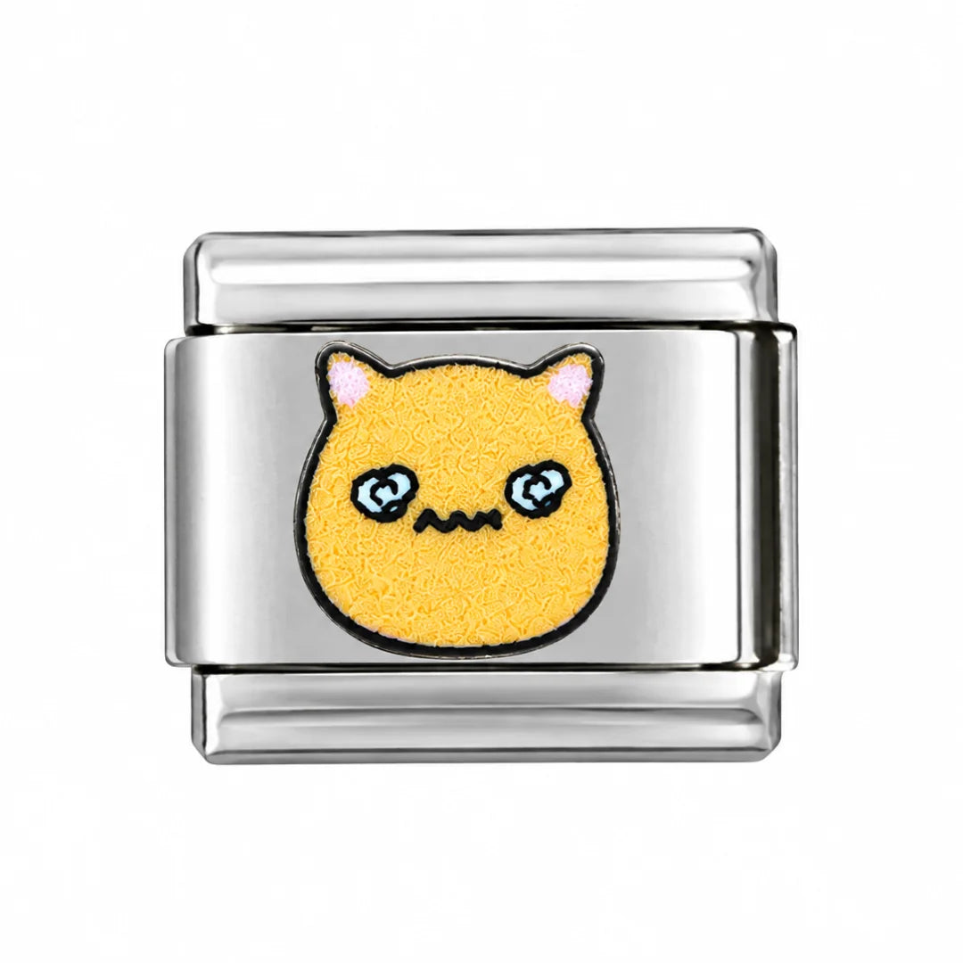 Stainless Steel | Orange Cat Italian Charm