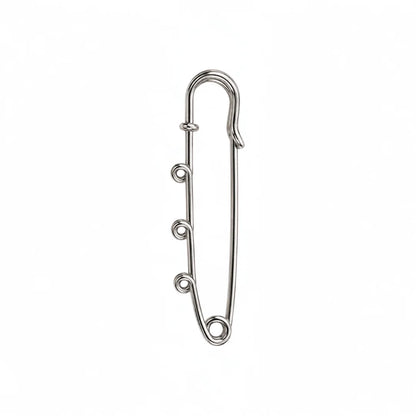 Stainless Steel | Gold Plated Multi Loop Safety Pin Brooch