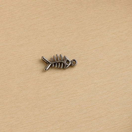 Stainless Steel Silver | Fish Bone Charm