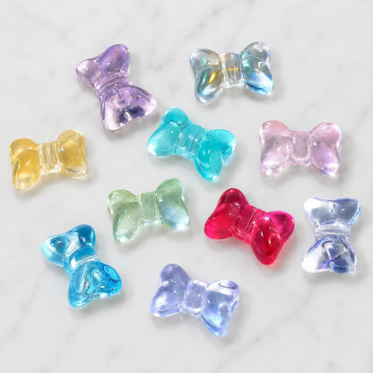 Glass Bow Beads