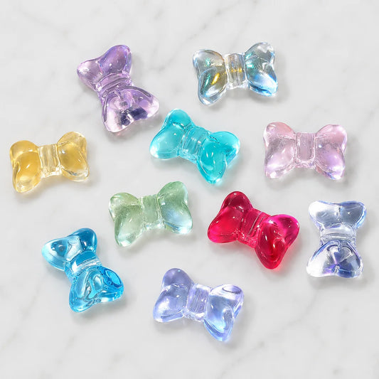 Glass Bow Beads
