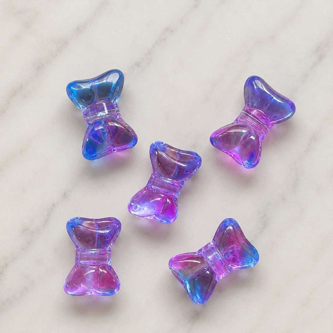 Glass Bow Beads