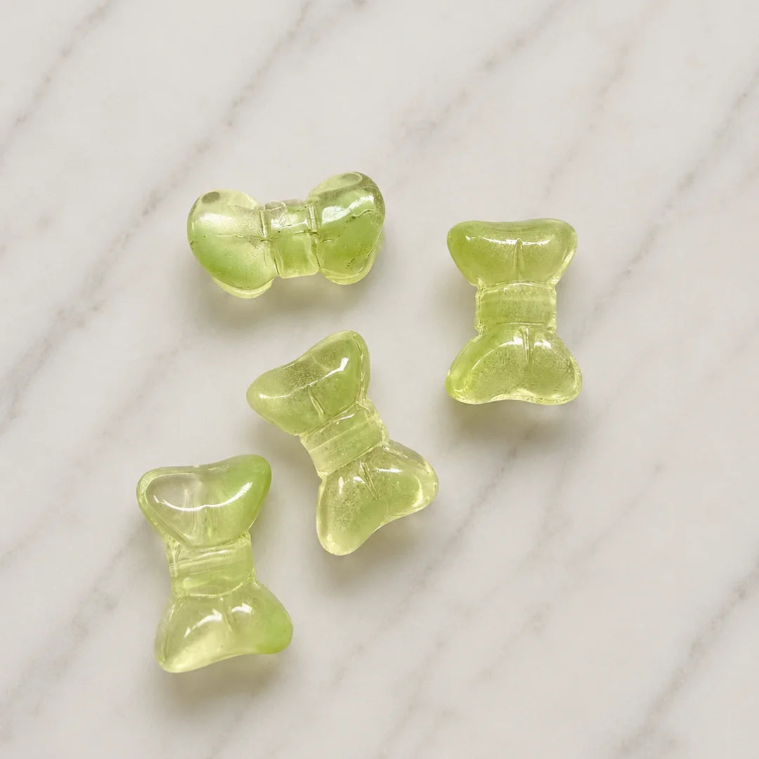 Glass Bow Beads
