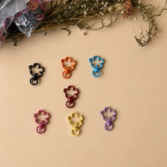 Sakura Flower Shaped Lobster Swivel Clasps