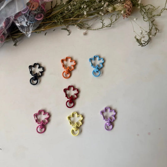 Sakura Flower Shaped Lobster Swivel Clasps