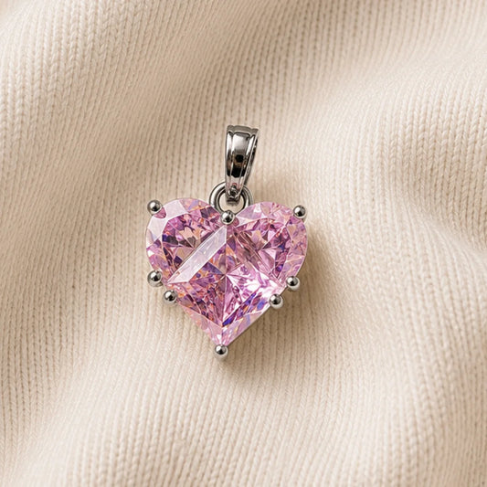 Stainless Steel | Pink Heart Pendant