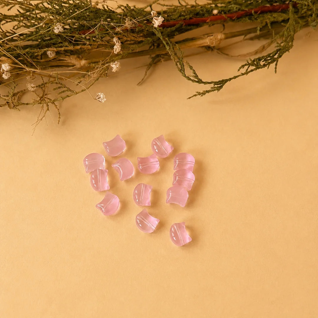 Cat Head Glass Beads