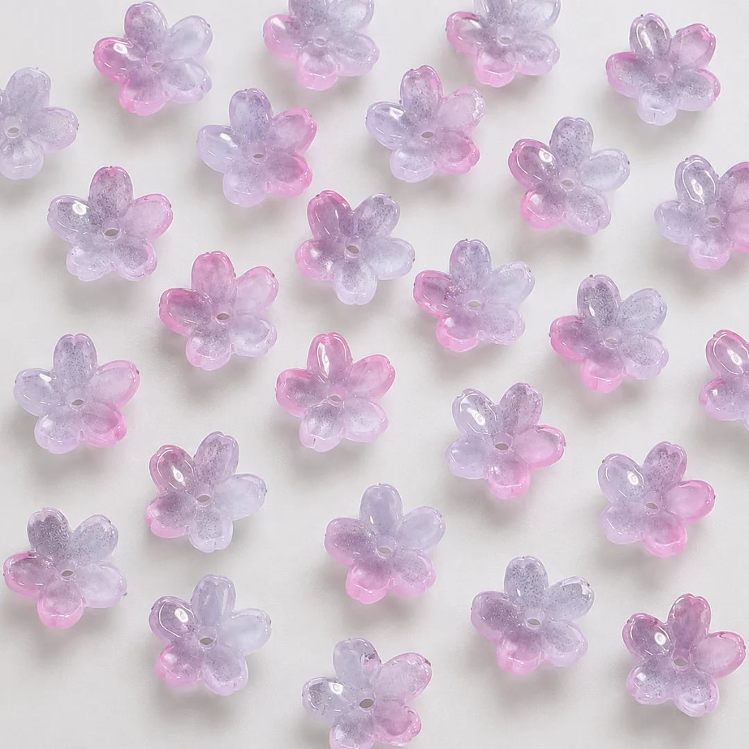 Sakura Shaped Glass Beads