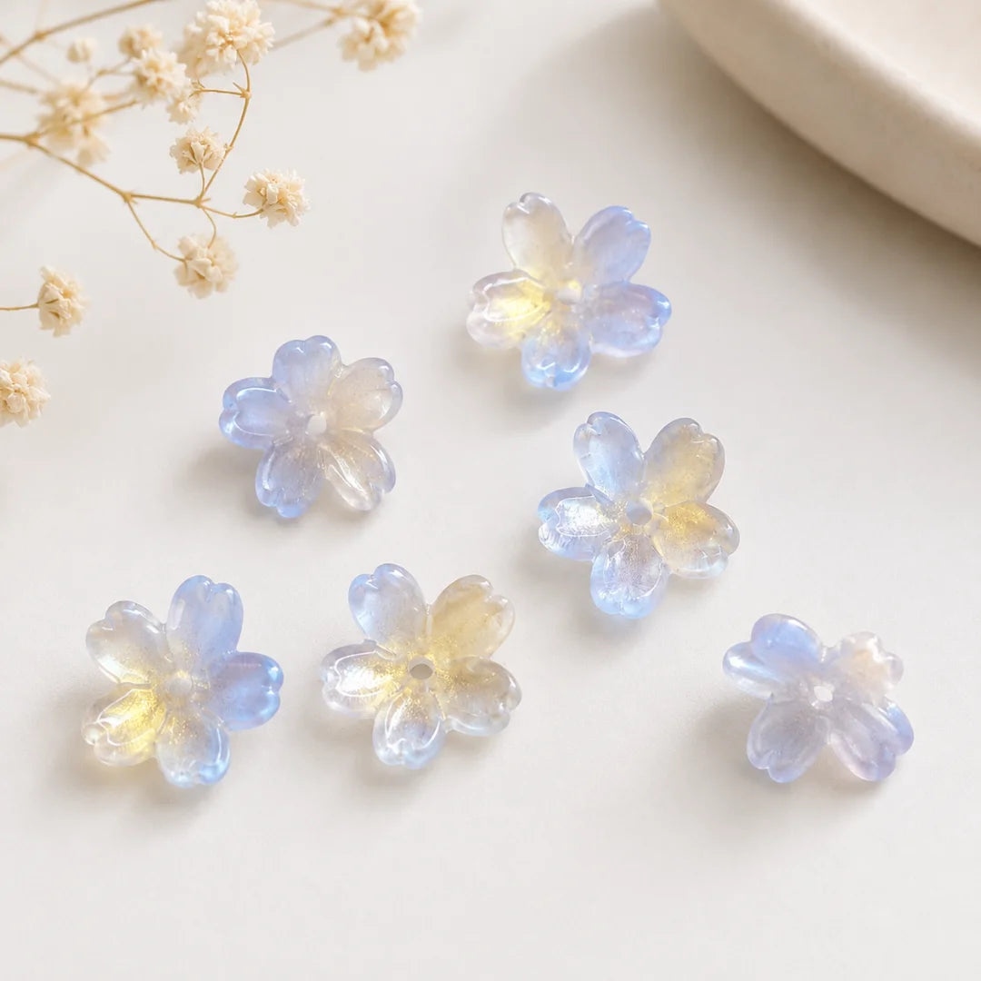Sakura Shaped Glass Beads