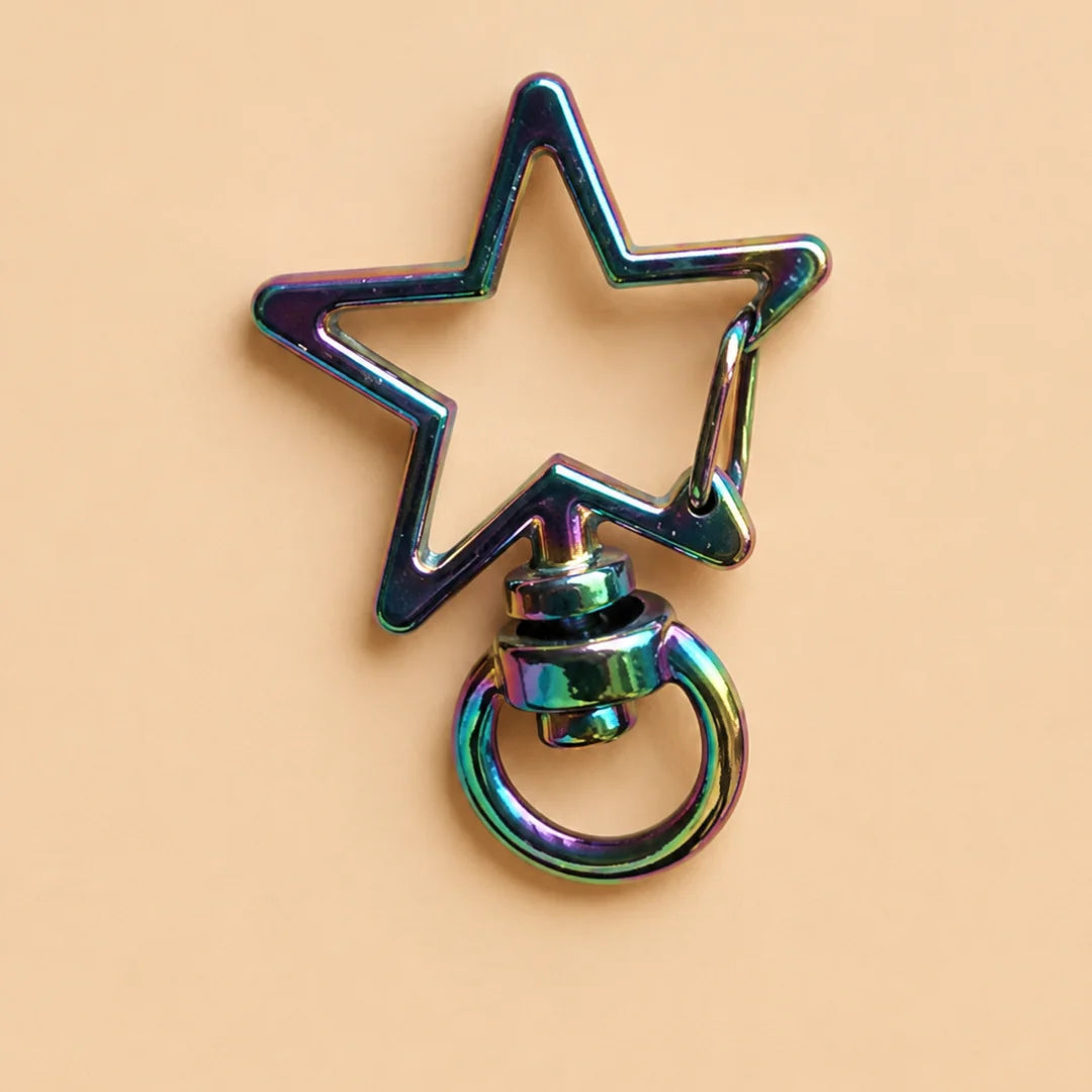 Rainbow Metal Snap Hook Lobster Clasps