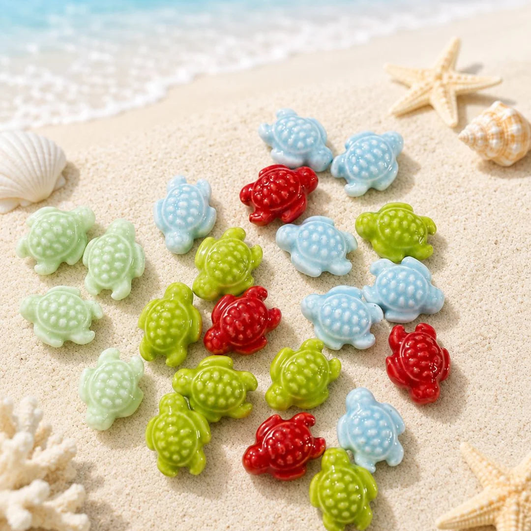 Sea Turtle Beads | 2x1.5cm
