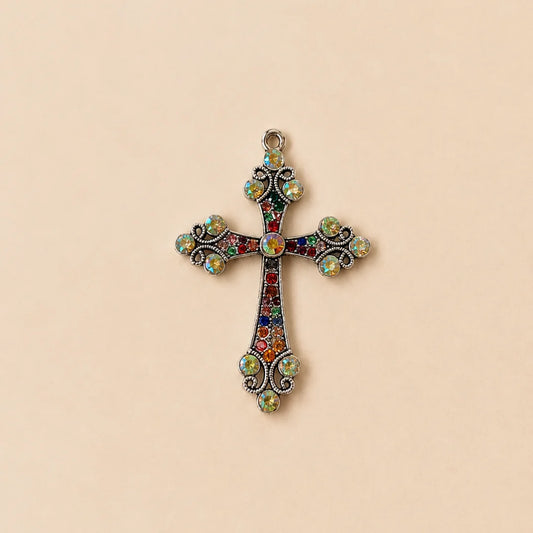 Vintage Cloisonne cross Pendant