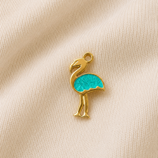 Stainless Steel | Flamingo Charm | 1.5x1 cm