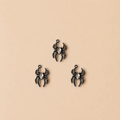 Stainless Steel Antique Silver Toned Alloy Spider Charm