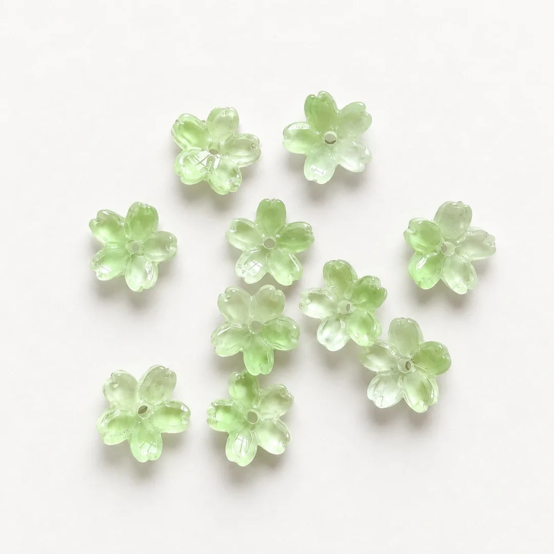 Sakura Shaped Glass Beads