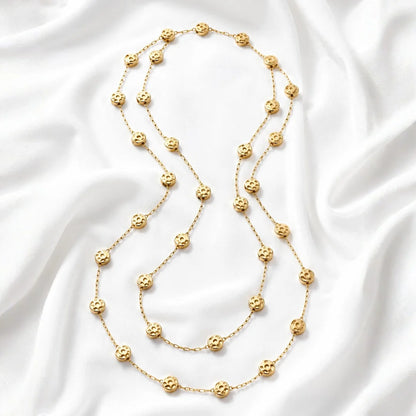 1 Ft Stainless Steel | 18K Gold Plated Link Chain with Small Rounded Coin Charm | 6x6 mm