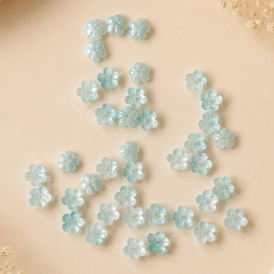 Plum Blossom Glass Bead