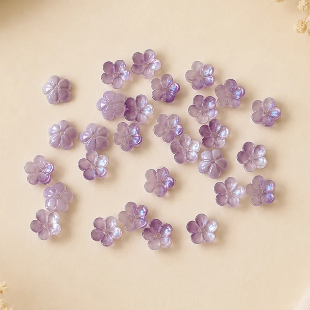 Plum Blossom Glass Bead