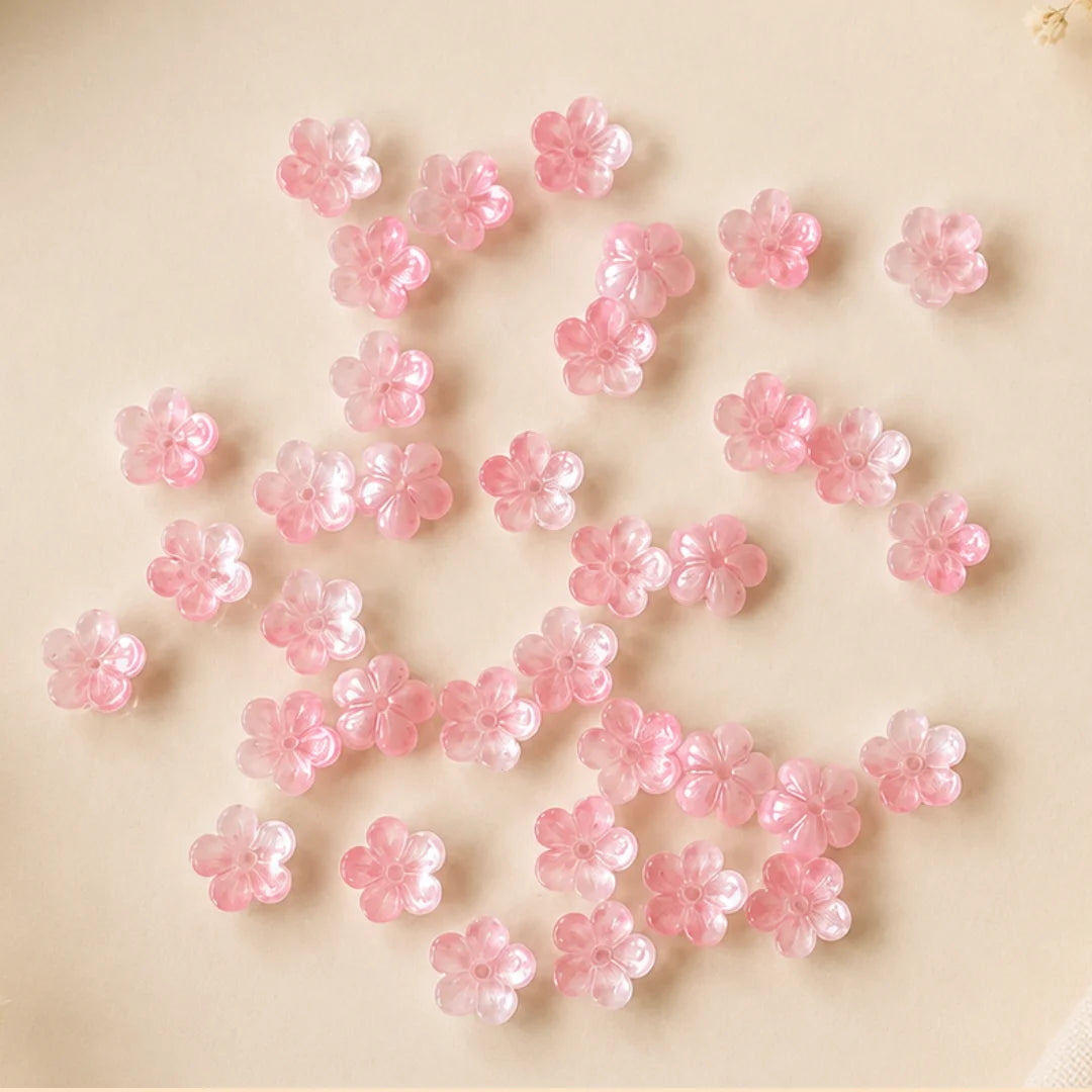 Plum Blossom Glass Bead