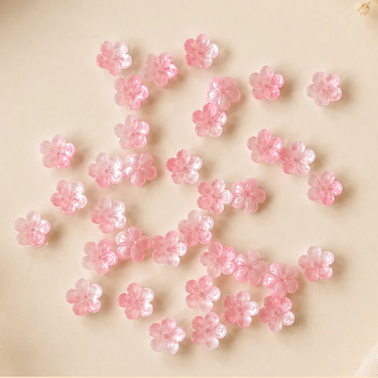 Plum Blossom Glass Bead