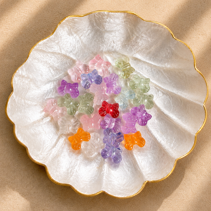 Glass Bowknot Beads
