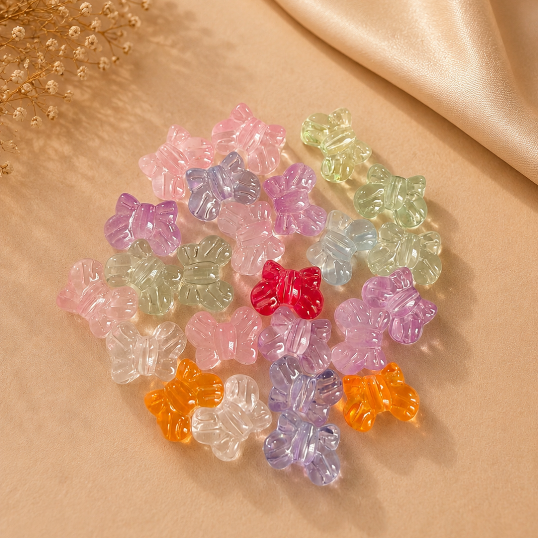 Glass Bowknot Beads