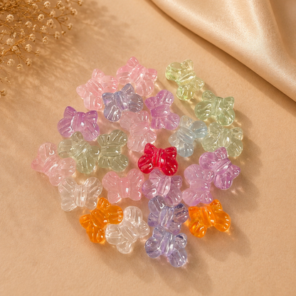 Glass Bowknot Beads