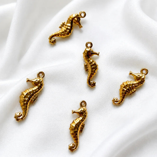Stainless Steel  | Sea Horse Charm | 20x8 mm