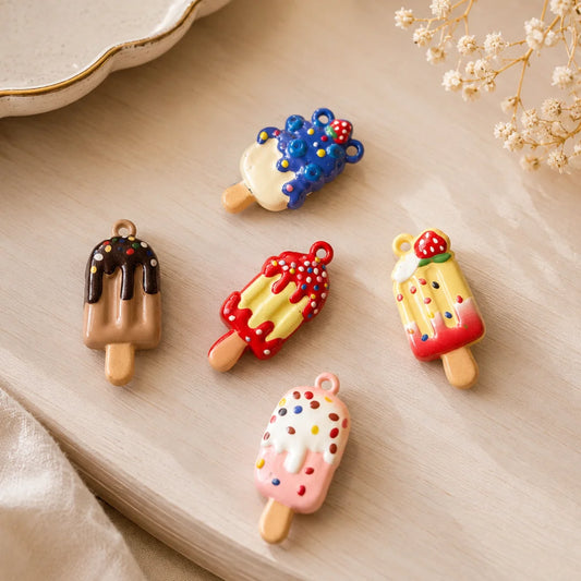 Filled Enamel Ice Cream Charms
